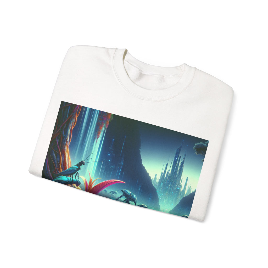 Vibrant Jurassic-Inspired Crewneck Sweatshirt, Cozy Sweatshirt, Graphic Sweatshirt for Nature Lovers, Gifts for Dinosaur Enthusiasts, [...]