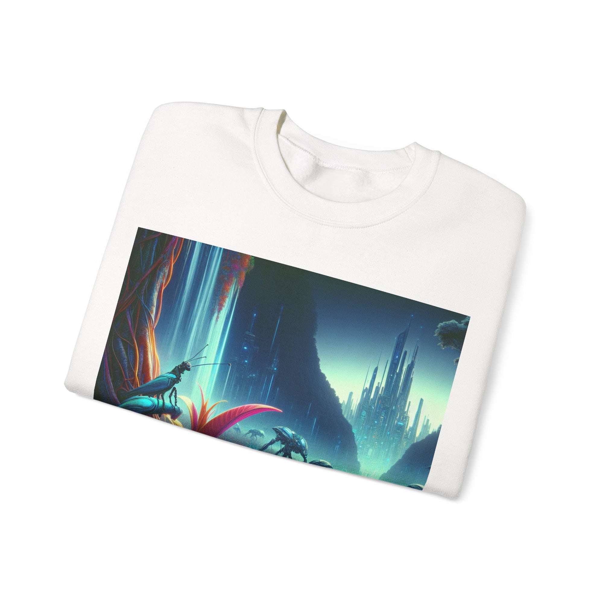 Vibrant Jurassic-Inspired Crewneck Sweatshirt, Cozy Sweatshirt, Graphic Sweatshirt for Nature Lovers, Gifts for Dinosaur Enthusiasts, [...]