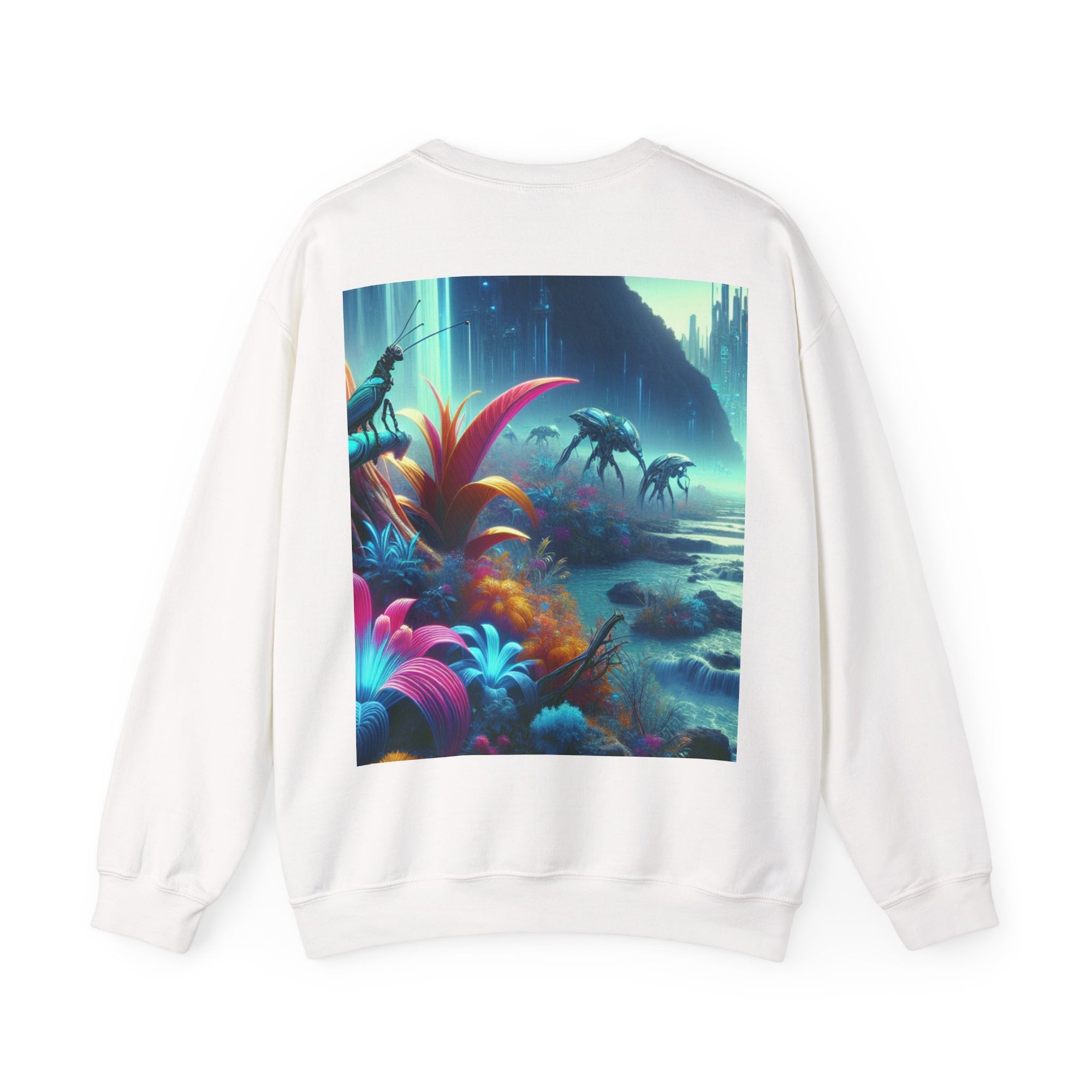 Vibrant Jurassic-Inspired Crewneck Sweatshirt, Cozy Sweatshirt, Graphic Sweatshirt for Nature Lovers, Gifts for Dinosaur Enthusiasts, [...]
