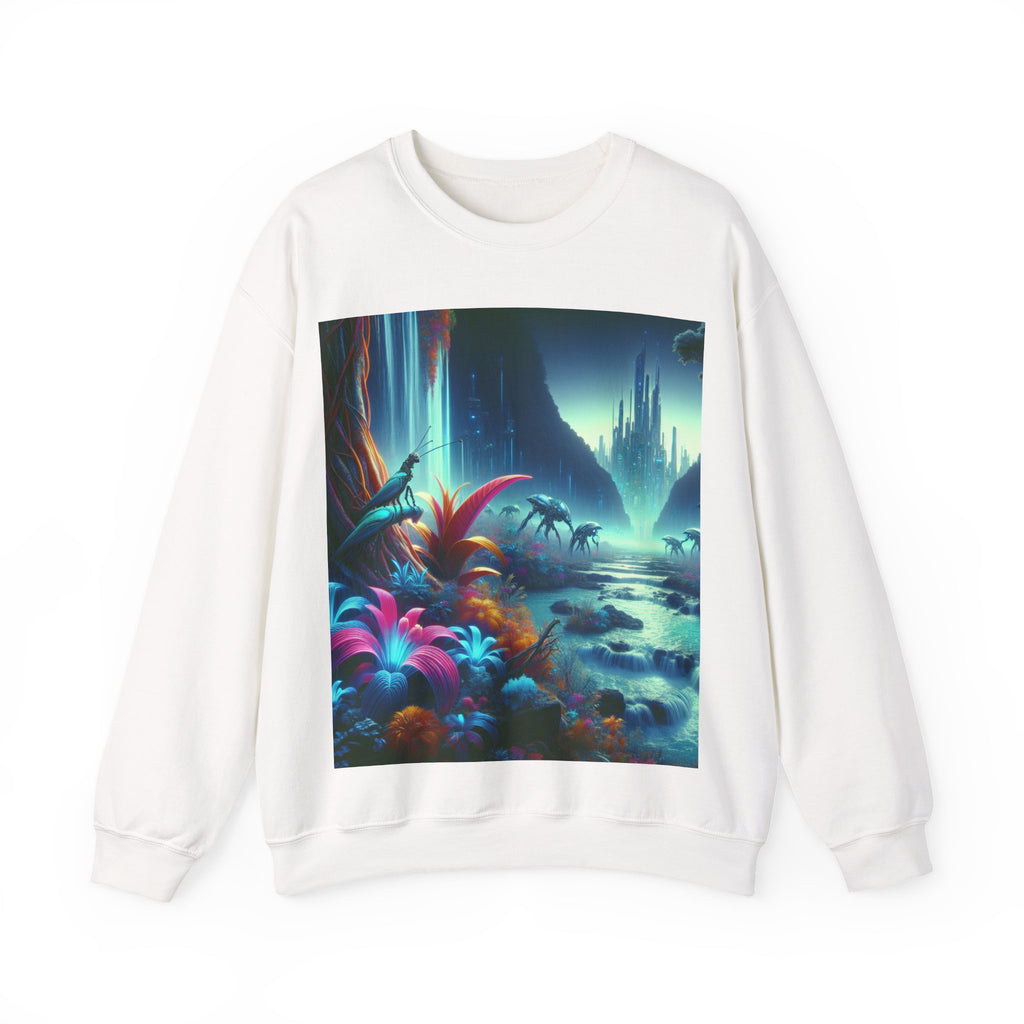 Vibrant Jurassic-Inspired Crewneck Sweatshirt, Cozy Sweatshirt, Graphic Sweatshirt for Nature Lovers, Gifts for Dinosaur Enthusiasts, [...]